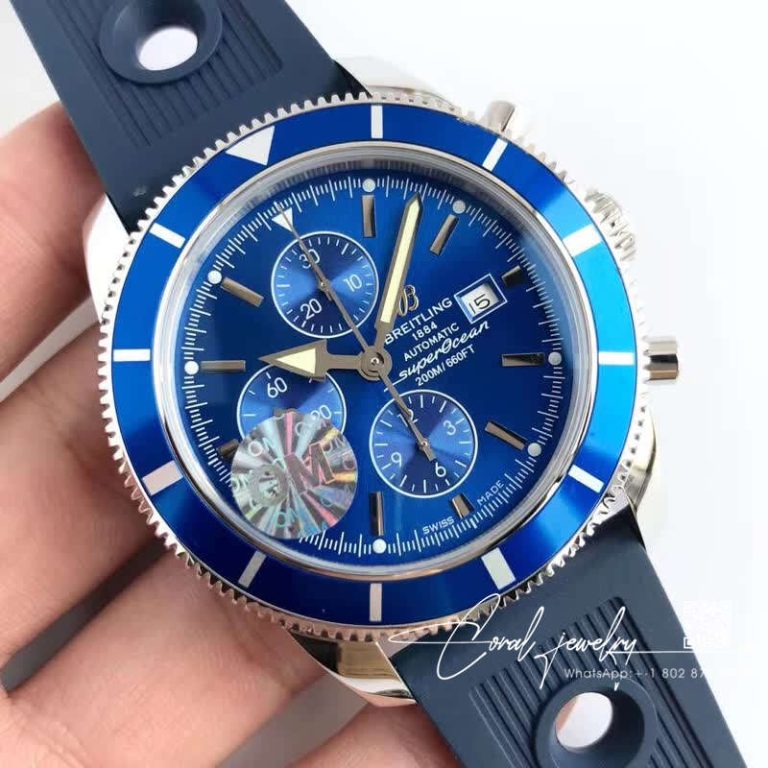 Replica Breitling Superocean Heritage Ii Chronograph A1331216 Om Factory Blue Dial (2)