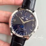 Replica Jaeger Lecoultre Master Calendar 1558420 Km Factory Blue Dial (3)