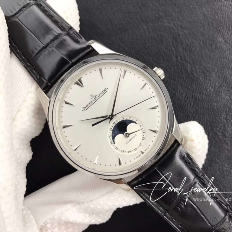 Replica Jaeger Lecoultre Master Ultra Thin Moon 1368420 Zf Factory Silver Dial (2)