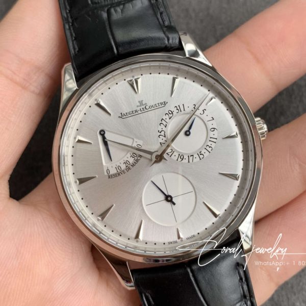 Replica Jaeger Lecoultre Master Ultra Thin Reserve De Marche 1378420 Zf Factory Silver Dial (2)