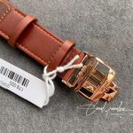 Replica Jaeger Lecoultre Reverso Tribute Double Sided Double Time Zone Flip Mg Factory Rose Gold Black Dial (6)