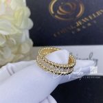 Van Cleef & Arpels Perlée Diamonds Ring, 1 Row Yellow Gold, Diamond Vcarp4e100 (4)