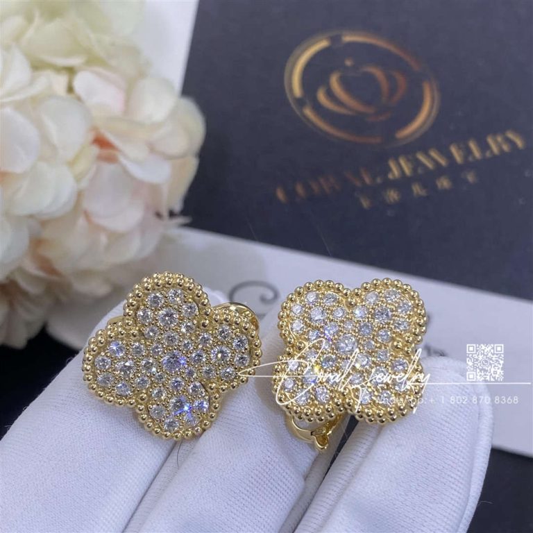 Van Cleef & Arpels Magic Alhambra Earrings Rose Gold, Diamond Vcarn9zr00 (2)