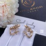 Van Cleef & Arpels Two Butterfly Earrings Rose Gold, Diamond, Mother Of Pearl Vcaro8fn00 (5)