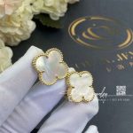 Van Cleef & Arpels Magic Alhambra Earrings Yellow Gold, Mother Of Pearl Vcara43700 (2)