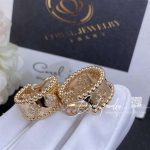 Van Cleef & Arpels Perlée Clovers Hoop Earrings Rose Gold, Diamond Vcaro2mk00 (4)