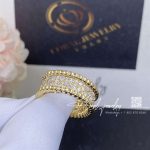 Van Cleef & Arpels Perlée Diamonds Ring, 3 Rows Yellow Gold, Diamond Vcaro3y900 (4)