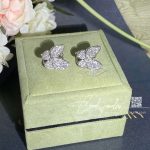 Van Cleef & Arpels Two Butterfly Earrings White Gold, Diamond Vcarb82900 (3)