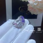 Van Cleef & Arpels Folie Des Prés Ring White Gold, Diamond, Sapphire Vcarp05600 (11)