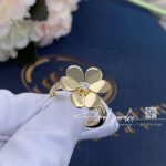 Van Cleef & Arpels Frivole Ring, 1 Flower, Small Model Yellow Gold Vcarp2ds00 (2)