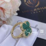 Van Cleef & Arpels Magic Alhambra Ring Yellow Gold, Malachite Vcaro3av00 (7)