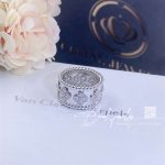 Van Cleef & Arpels Perlée Clovers Ring, White Gold, Diamond Vcaro9lp00 (1)