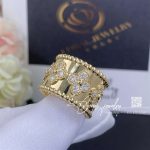 Van Cleef & Arpels Perlée Clovers Ring, Yellow Gold, Diamond Vcaro3y700 (8)