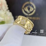 Van Cleef & Arpels Perlée Clovers Ring, Yellow Gold, Diamond Vcaro9lo00 (4)