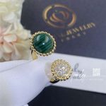 Van Cleef & Arpels Perlée Couleurs Between The Finger Ring Yellow Gold, Diamond, Malachite Vcaro9su00 (4)