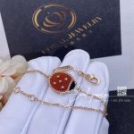 Van Cleef & Arpels Lucky Spring Bracelet, Closed Wings Ladybug Rose Gold, Carnelian, Onyx Vcarp7r000 (1)