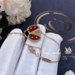 Van Cleef & Arpels Lucky Spring Bracelet, Open Wings Ladybug Rose Gold, Carnelian, Onyx Vcarp7r100 (12)