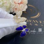 Van Cleef & Arpels Two Butterfly Between The Finger Ring Yellow Gold, Diamond, Lapis Lazuli Vcarp3dn00 (1)