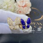 Van Cleef & Arpels Two Butterfly Between The Finger Ring Yellow Gold, Diamond, Lapis Lazuli Vcarp3dn00 (6)