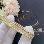 Van Cleef & Arpels Perlée Diamonds Bracelet, 3 Rows, Yellow Gold, Diamond Vcarp5dp00 (3)