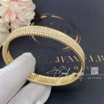 Van Cleef & Arpels Perlée Diamonds Bracelet, 3 Rows, Yellow Gold, Diamond Vcarp5dp00 (7)