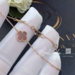 Van Cleef & Arpels Sweet Alhambra Bracelet Rose Gold, Carnelian Vcarn59k00 (2)