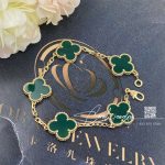 Van Cleef & Arpels Vintage Alhambra Chalcedony Yellow Gold Bracelet (2)