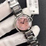 Replica Ballon Bleu De Cartier 33mm W6920041 V6 Factory Stainless Steel Pink Dial (2)