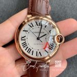 Replica Ballon Bleu De Cartier 42mm W6900551 Af Factory Brown Leather Strap (1)