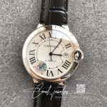 Replica Ballon Bleu De Cartier 42mm W69016z4 Af Factory Black Leather Strap (6)