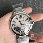 Replica Ballon Bleu De Cartier Quartz 33mm W6920084 Af Factory Silver Stainless Steel (3)