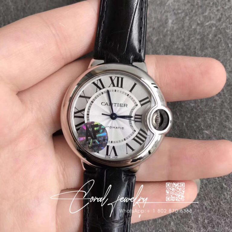 Replica Ballon Bleu De Cartier W6920085 33mm Af Factory Stainless Steel Bezel (1)