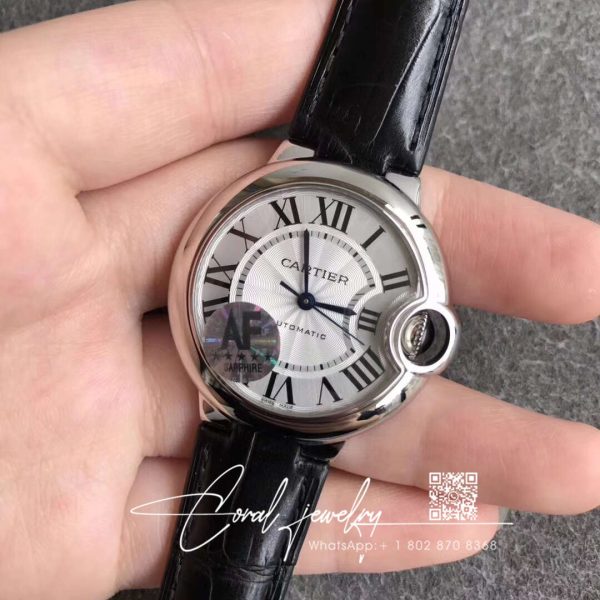 Replica Ballon Bleu De Cartier W6920085 33mm Af Factory Stainless Steel Bezel (2)