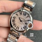 Replica Ballon Bleu De Cartier W69201 Ladies 33mm V6 Factory Pink Dial (3)