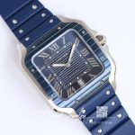 Replica Cartier Santos Gf Factory Blue Strap (2)