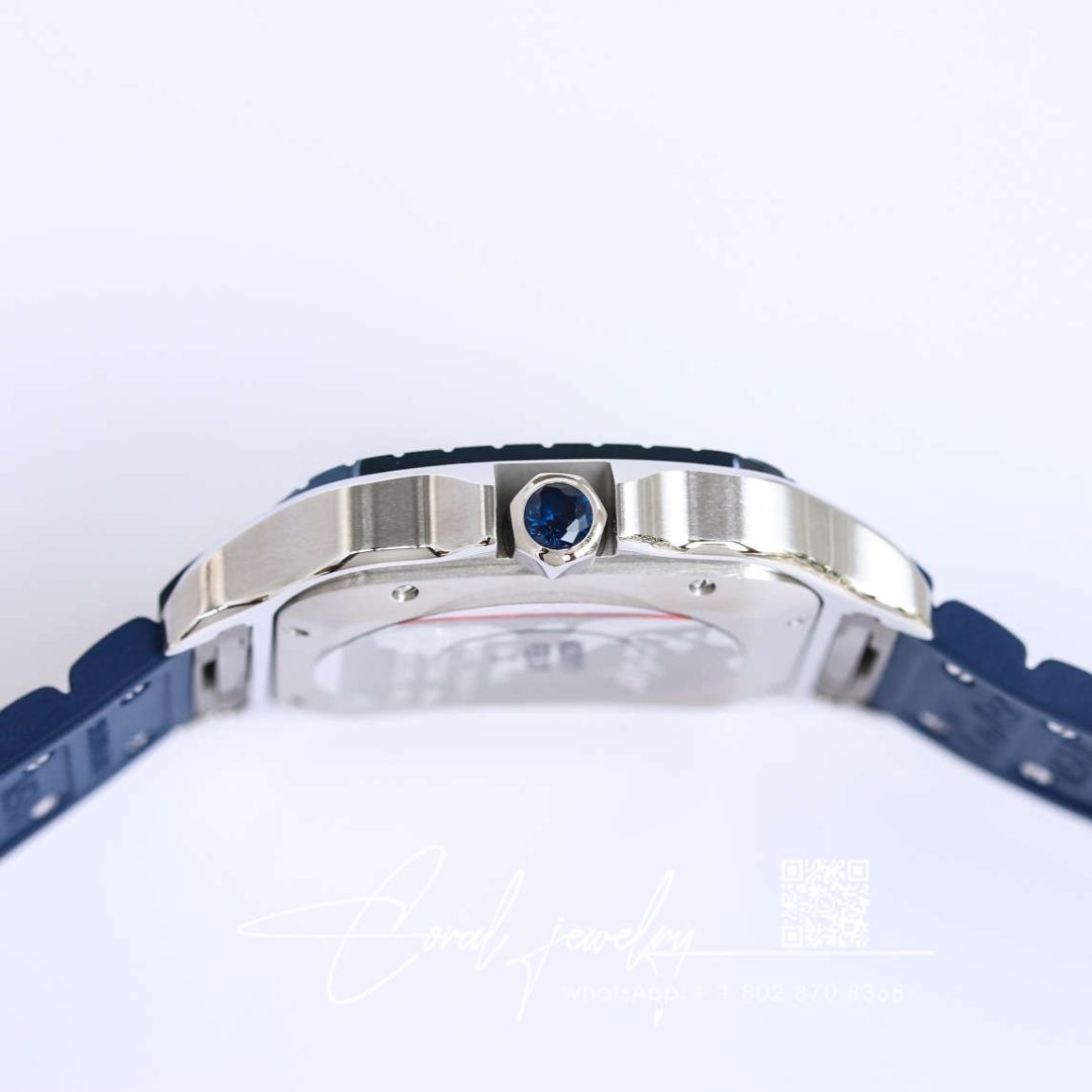 Replica Cartier Santos Gf Factory Rubber Strap (6)