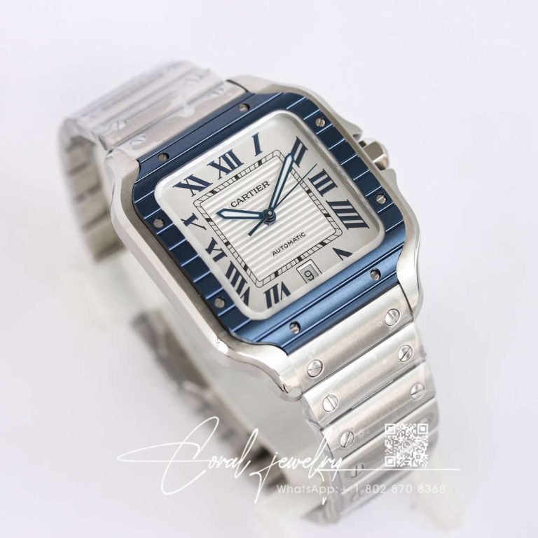 Replica Cartier Santos Gf Factory White Dial (2)