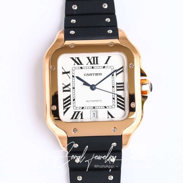 Replica Cartier Santos Wgsa0007 Gf Factory V2 White Dial (1)