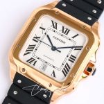 Replica Cartier Santos Wgsa0007 Gf Factory V2 White Dial (3)