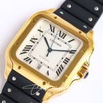 Replica Cartier Santos Wgsa0009 Gf Factory V2 Yellow Case (3)