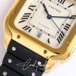 Replica Cartier Santos Wgsa0009 Gf Factory V2 Yellow Case (5)