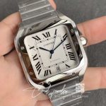 Replica Cartier Santos Wssa0009 Gf Factory Stainless Steel White Dial (2)