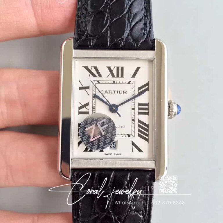 Replica Cartier Tank Solo Xl Automatic W5200027 Zf Factory White Dial (1)