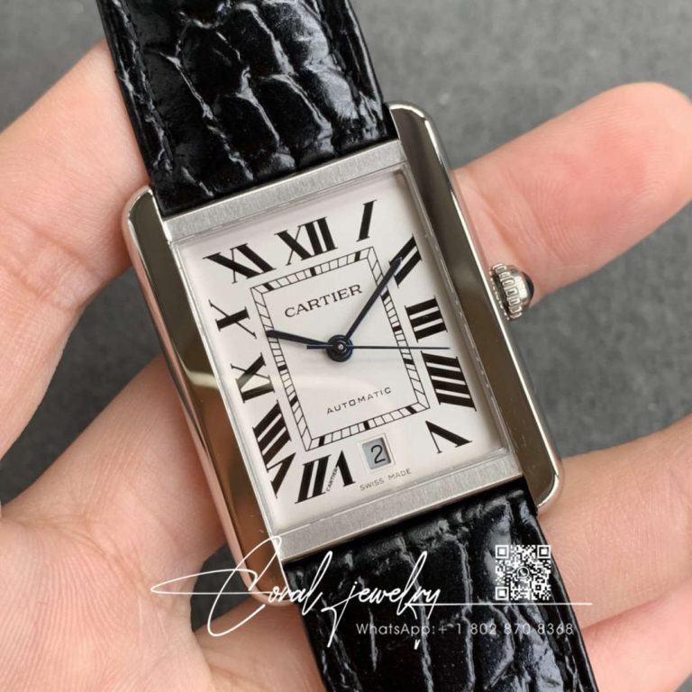 Replica Cartier Tank W5200027 Af Factory Leather Strap (2)