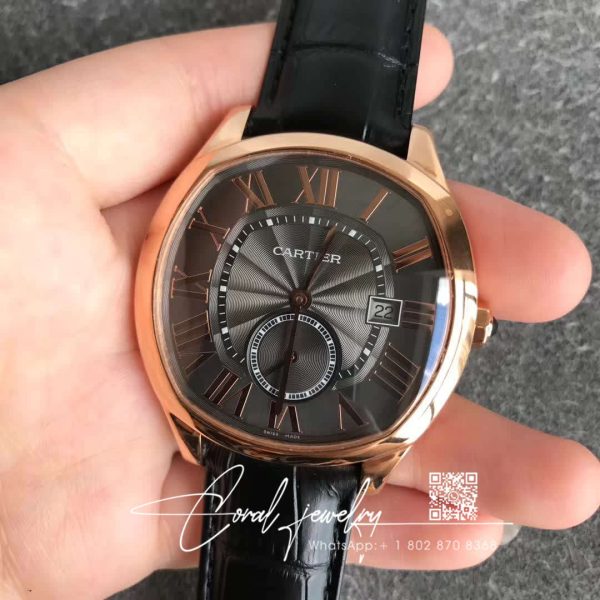 Replica Drive De Cartier Wgnm0004 V6 Factory Black Strap (1)