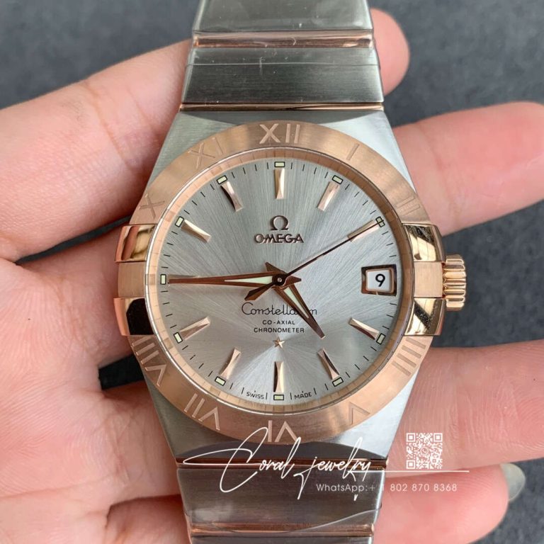 Replica Omega Constellation 123.20.38.21.02.001 Vs Factory White Dial (1)