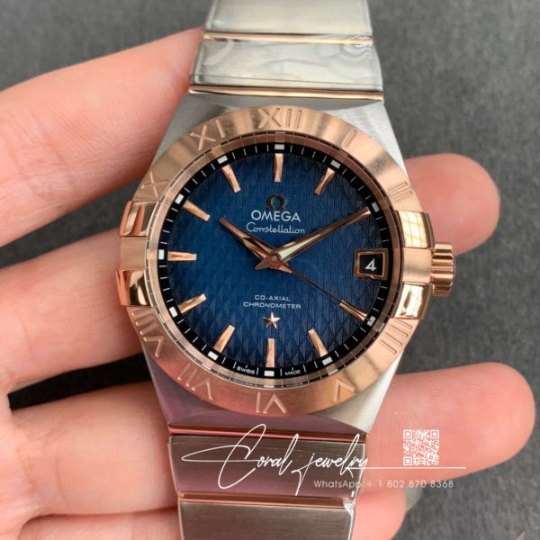 Replica Omega Constellation 123.20.38.21.03.001 Vs Factory Gold Bezel (1)