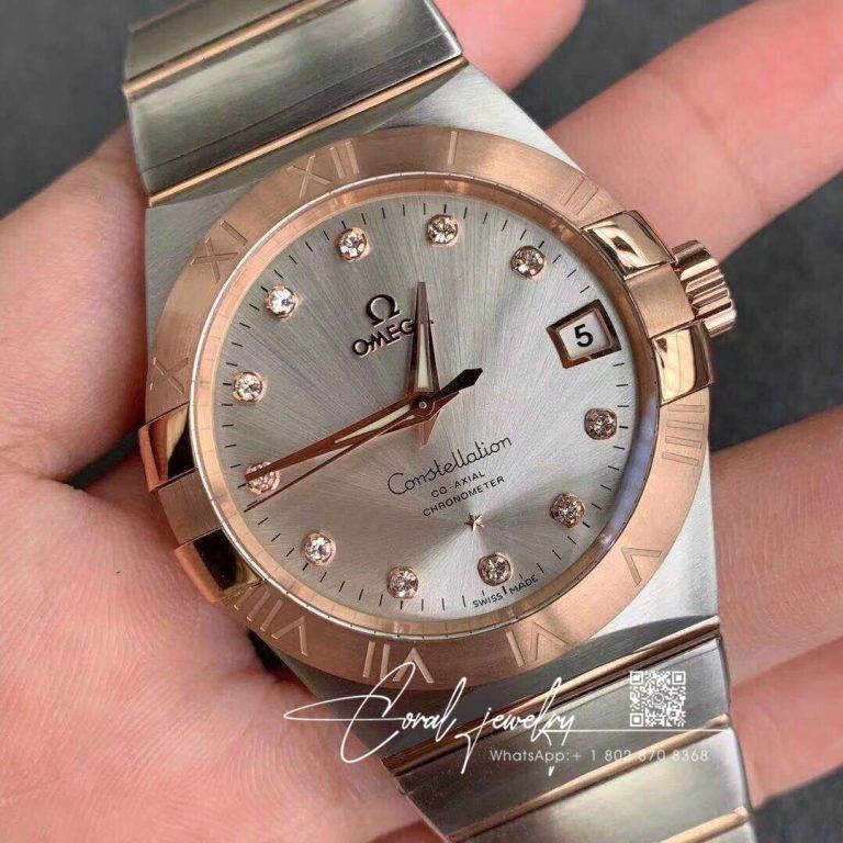 Replica Omega Constellation 123.20.38.21.52.001 Vs Factory Diamond Set Dial (2)