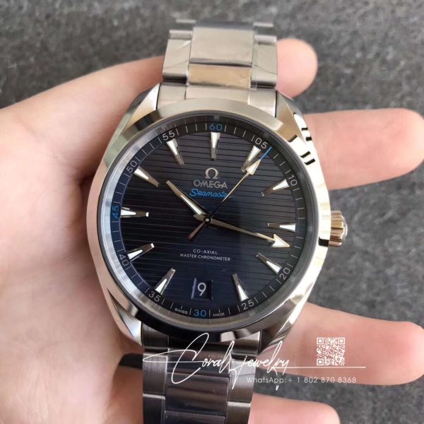 Replica Omega Seamaster 220.10.41.21.03.001 Vs Factory Blue Dial (1)