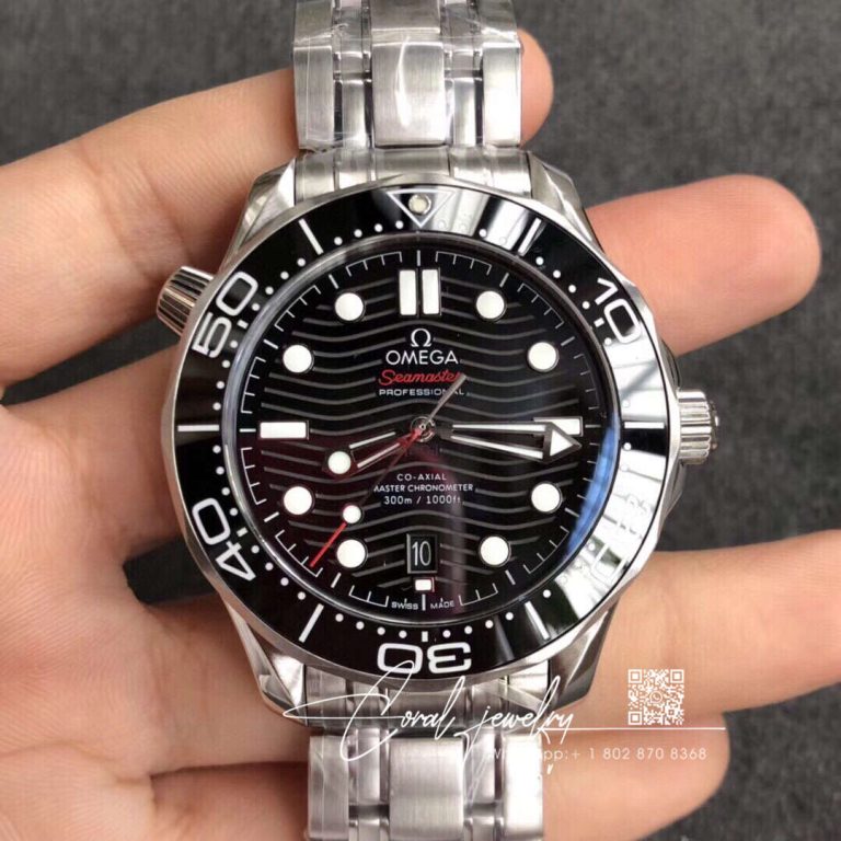 Replica Omega Seamaster Diver 300m 210.30.42.20.01.001 Vs Factory Black Bezel (1)